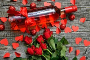 wine hearts and wine