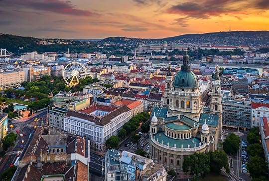 Budapest,,Hungary,-,Aerial,Skyline,View,Of,Budapest,At,Sunset, Blockbuster shot in Budapest