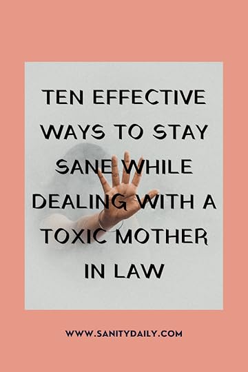 How to deal with a toxic mother in law?