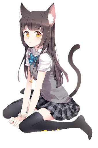 Cat Anime Girl PNG Picture | PNG All