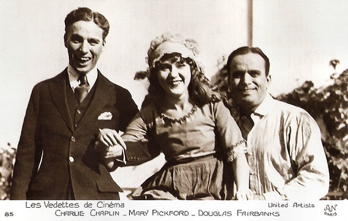 Charlie Chaplin, Mary Pickford and Douglas Fairbanks
