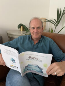 author Andy Cooper is interviewed by a child podcaster