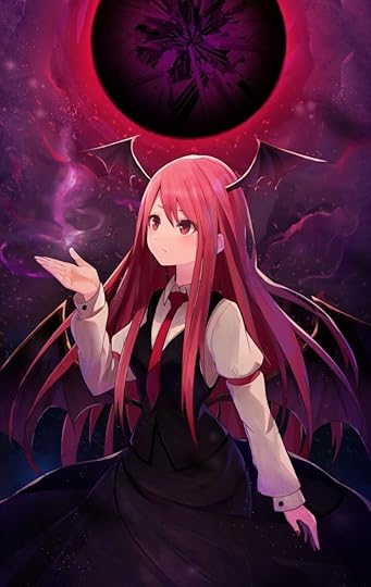 long hair, Pink hair, Red eyes, Anime, Anime girls, Touhou, Koakuma, Wings HD Wallpapers / Desktop and Mobile Images & Photos