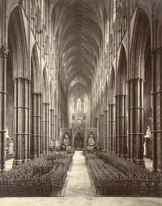 Westminster Abbey aisle to the throne