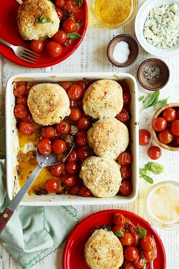 Tomato Pie with Blue Cheese Biscuits