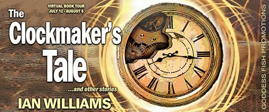 Goddess Fish tour banner for The Clockmaker's Tale by Ian Williams