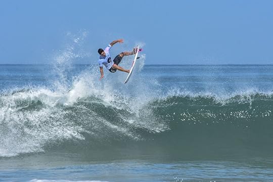 Saquarema, Rio de Janeiro, Brazil - May 6, 2018: The Two times World Champion Gabriel Medina, brazilian pro surfer, at the World Surf League stop at Saquerema - Rio de Janeiro, Brazil, new sports at the Tokyo Olympics