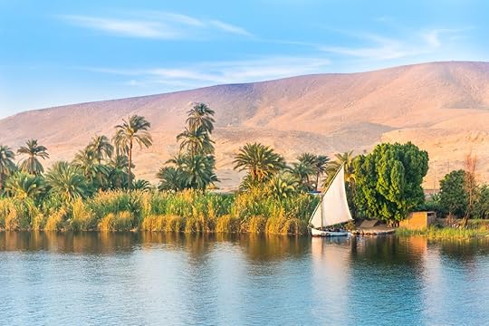 River Nile in Egypt. Luxor, Africa.,Nile cruise