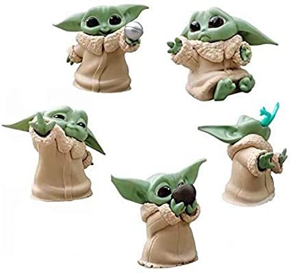 Amazon.com: Star Wars Baby Yoda Doll from The Mandalorian The Bounty Collection The Child Collectible Toys 2.2-Inch Baby Yoda Toys for Blanket-Wrapped Mini Figure 5-Pack: Toys & Games
