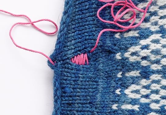 Mattress stitch seaming