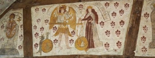 Section of the Monastic Painted Chamber at The Commandery