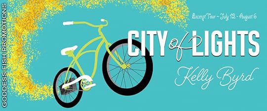 Goddess Fish tour banner for City of Lights by Kelly Byrd
