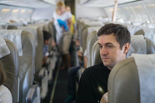 Man on board the plane