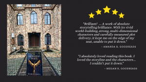 Firemaster's Legacy book in front of castle and book review