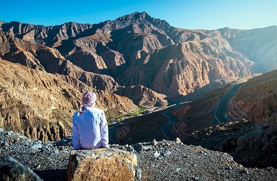 Arab,Man,Enjoying,The,View,At,The,Jebel,Jais,Desert, week in Dubai