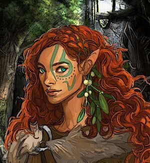 copper skin tone/green eyes | Wood elf druid, Wood elf druid female, Female elf