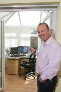 Richard Tubb and Hector the Guinea Pig