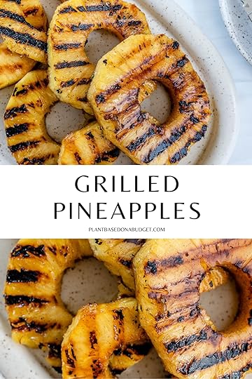 pinterest graphic for grilled pineapples