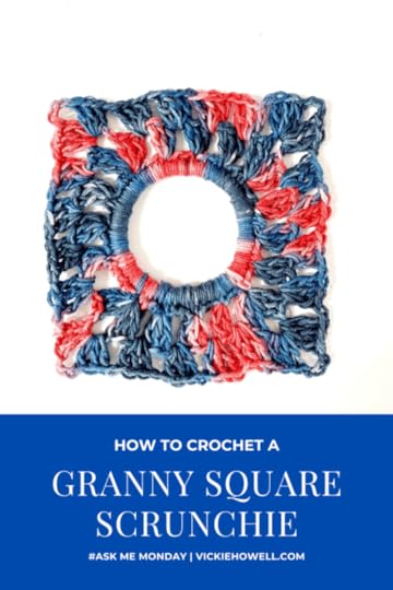 Granny Square scrunchie