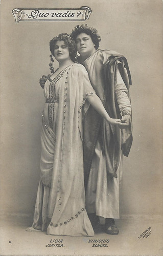 Maria Jeritza as Lygia and Theodor Schütz as Vinicius in Quo Vadis?