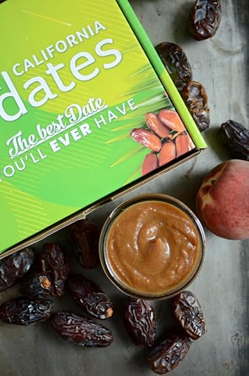 Finished Date Sweetened Peach Drizzle in a jar.