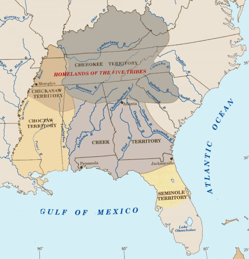 Map showing the Muskogee Nation.Source: Native Land
