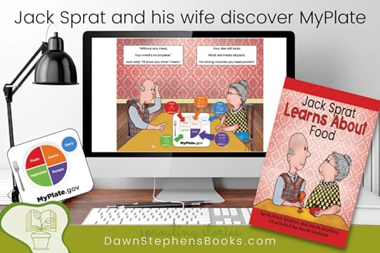 Jack Sprat explains to his wife that her diet is lacking protein. My Plate Gov is a guide