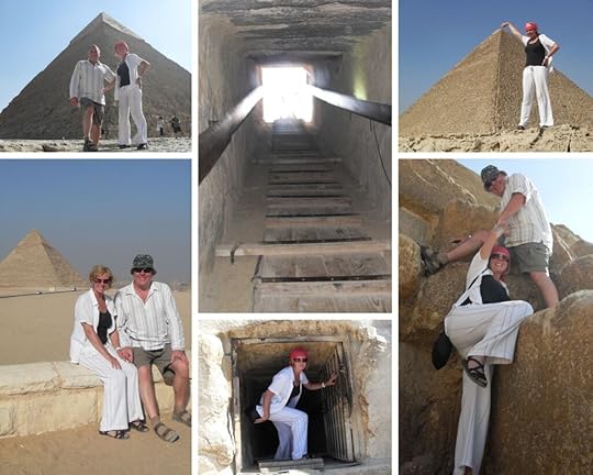 The Backpacking Housewife Janice Horton at The Pyramids at Giza