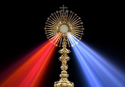 Eucharist, Divine Mercy, Monstrance