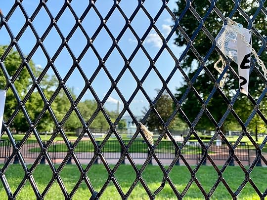 White House behind many fences