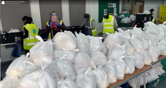 Image of helper at food market, Wembley