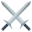 crossed swords