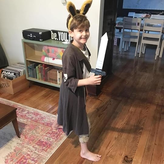 Kids with Black Star of Kingston or dressed as a Green Ember Character.