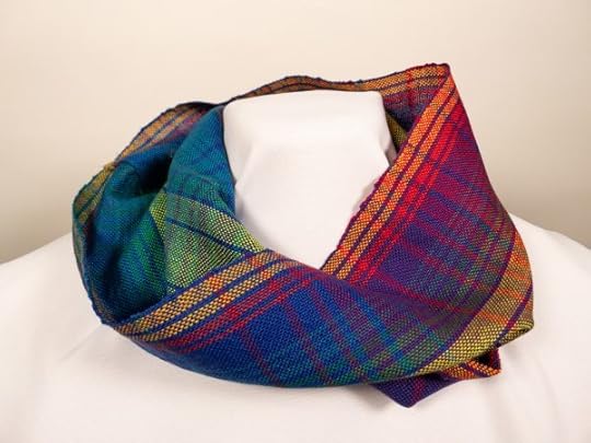 another rainbow cowl, in stripes