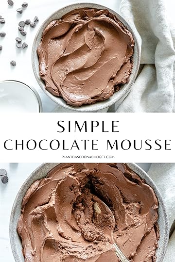 pinterest graphic for Simple Chocolate Mousse