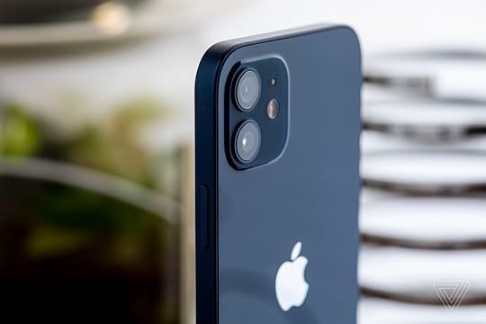 The dual camera system on the iPhone 12.