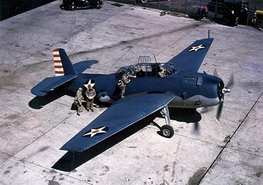 Grumman TBF-1 Avenger torpedo bomber with early 1942 markings (US Navy photo)