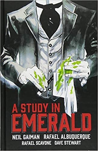 Cover of Neil Gaiman’s A Study in Emerald , illustrated by Rafael Albuquerque
