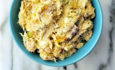 A bowl of smoked trout dip