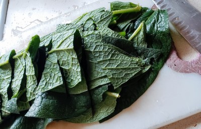 chopped comfrey