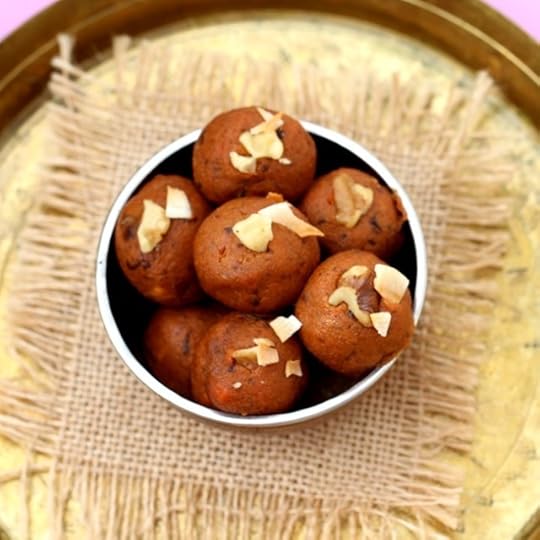 Carrot and Beet Halwa Bites (Vegan)