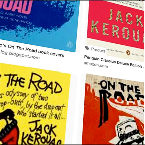 Kerouac book covers for On The Road