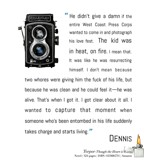 quote from Torpor with image of a classic Rolleiflex camera