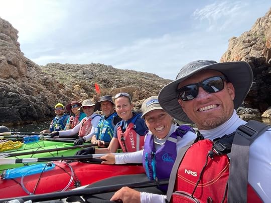 Our team, plus a Basque paddler we met en route