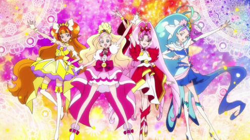 Four Magical Girl Princesses from Princess Precure