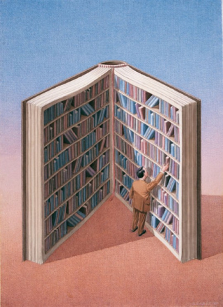 Illustrations-by-Gurbuz-Dogan-Eksioglu-Library-in-a-book