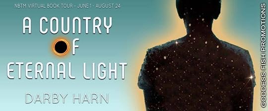 Goddess Fish book tour banner for A Country of Eternal Light by Darby Harn