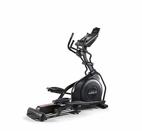 SOLE, E25 Elliptical, Home Workout, Quiet, Smooth Flywheel, High Gear Ratio, Integrated Bluetooth Smart Technology, LCD Screen, USB Port, Low-Impact Design