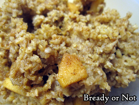 Bready or Not Original: Slow Cooker Apple Steel Cut Oats