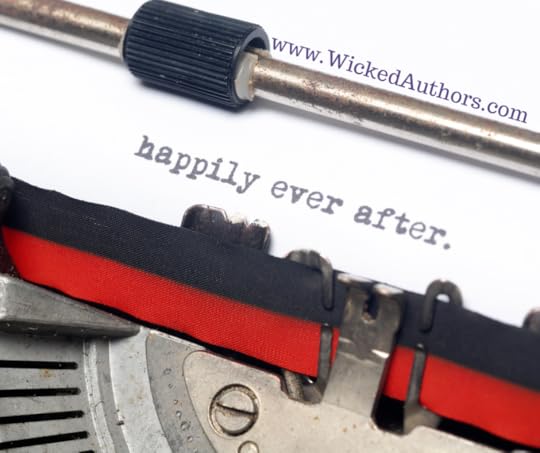 image of a typewriter with happily ever after typed on the page